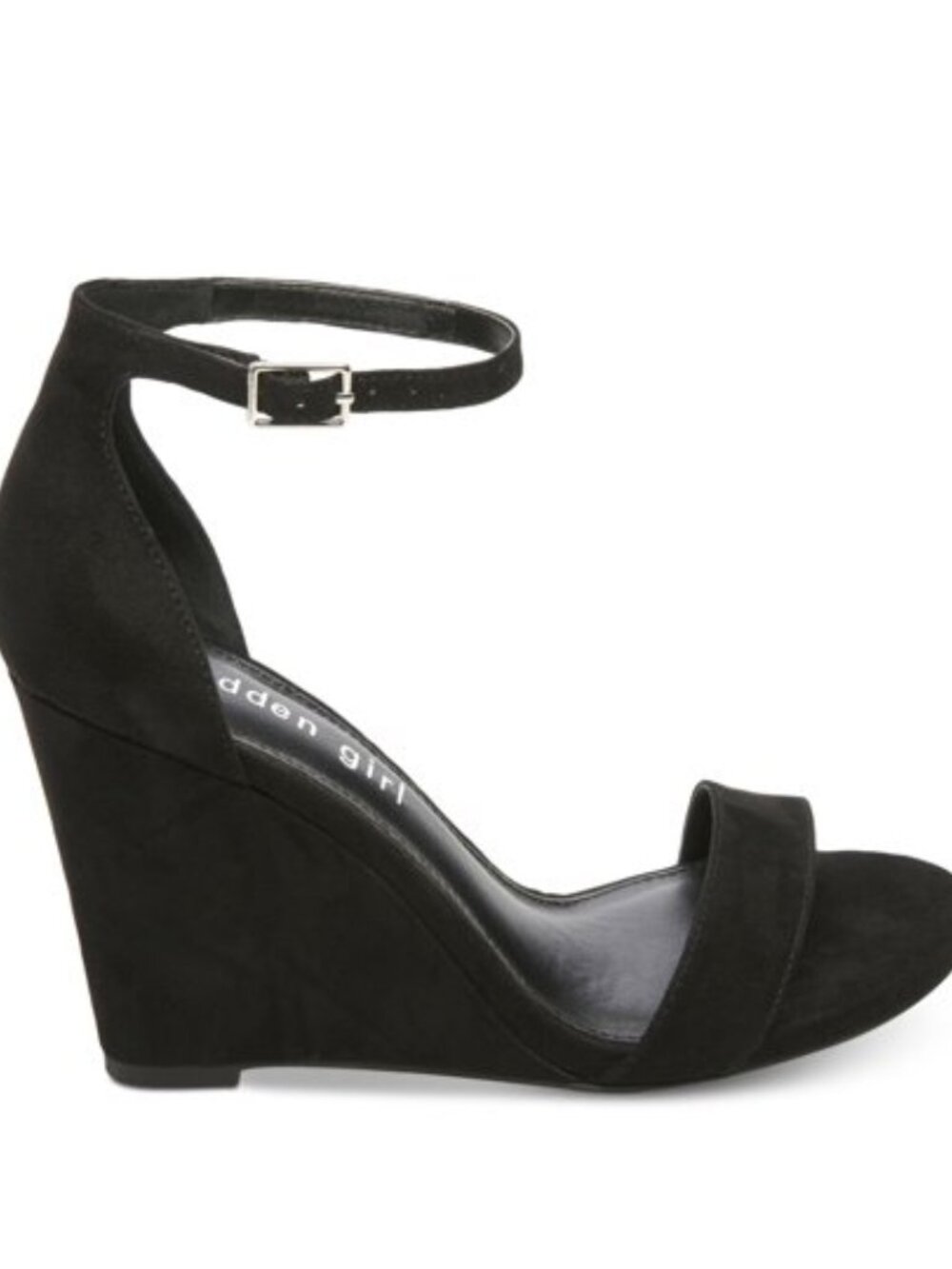 MADDEN GIRL Dress Wedge Heel BLACK 8.5 Fabulous ALMOST LIKE NEW SHOES